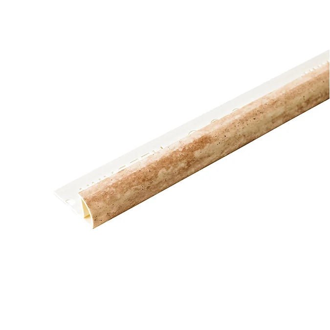 Tilebank 10mm Stone Marble PVC Round Edge Regular Tile Trim